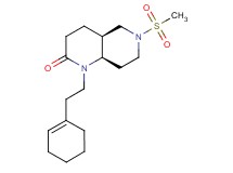 (4aS*,8aR*)-1-(2-cyclohex-1-en-1-ylethyl)-6-(methylsulfonyl)octahydro-1,6-naphthyridin-2(1H)-one