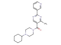 5-[(4-cyclohexylpiperazin-1-yl)carbonyl]-4-methyl-2-pyridin-3-ylpyrimidine