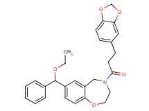 4-[3-(1,3-benzodioxol-5-yl)propanoyl]-7-[ethoxy(phenyl)methyl]-2,3,4,5-tetrahydro-1,4-benzoxazepine