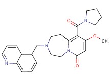 9-methoxy-10-(1-pyrrolidinylcarbonyl)-3-(5-quinolinylmethyl)-2,3,4,5-tetrahydropyrido[1,2-d][1,4]diazepin-7(1H)-one