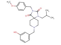 8-(3-hydroxybenzyl)-1-isobutyl-3-(4-methoxybenzyl)-1,3,8-triazaspiro[4.5]decane-2,4-dione