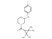 N-(4-fluorophenyl)-1-[(2,2,3,3-tetramethylcyclopropyl)carbonyl]-3-piperidinamine