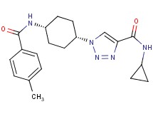 N-cyclopropyl-1-{cis-4-[(4-methylbenzoyl)amino]cyclohexyl}-1H-1,2,3-triazole-4-carboxamide