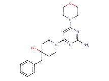 1-(2-amino-6-morpholin-4-ylpyrimidin-4-yl)-4-benzylpiperidin-4-ol