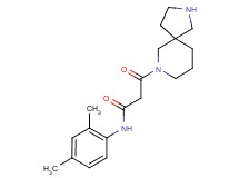 3-(2,7-diazaspiro[4.5]dec-7-yl)-N-(2,4-dimethylphenyl)-3-oxopropanamide