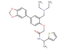 2-{4-(1,3-benzodioxol-5-yl)-2-[(diethylamino)methyl]phenoxy}-N-[1-(2-thienyl)ethyl]acetamide