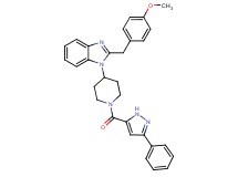 2-(4-methoxybenzyl)-1-{1-[(3-phenyl-1H-pyrazol-5-yl)carbonyl]-4-piperidinyl}-1H-benzimidazole