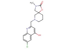 7-[(6-chloro-4-hydroxy-2-quinolinyl)methyl]-3-methyl-1-oxa-3,7-diazaspiro[4.5]decan-2-one