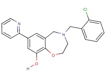 4-(2-chlorobenzyl)-7-(2-pyridinyl)-2,3,4,5-tetrahydro-1,4-benzoxazepin-9-ol