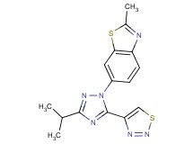 6-[3-isopropyl-5-(1,2,3-thiadiazol-4-yl)-1H-1,2,4-triazol-1-yl]-2-methyl-1,3-benzothiazole