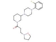 1-(2-fluorophenyl)-4-{1-[3-(2-isoxazolidinyl)propanoyl]-3-piperidinyl}piperazine