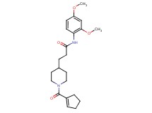 3-[1-(1-cyclopenten-1-ylcarbonyl)-4-piperidinyl]-N-(2,4-dimethoxyphenyl)propanamide