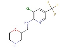 3-chloro-N-(2-morpholinylmethyl)-5-(trifluoromethyl)-2-pyridinamine
