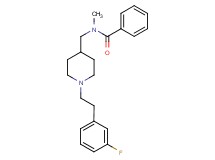 N-({1-[2-(3-fluorophenyl)ethyl]-4-piperidinyl}methyl)-N-methylbenzamide
