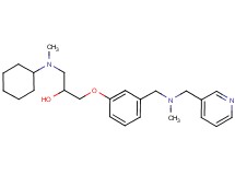 1-[cyclohexyl(methyl)amino]-3-(3-{[methyl(3-pyridinylmethyl)amino]methyl}phenoxy)-2-propanol