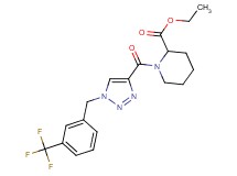 ethyl 1-({1-[3-(trifluoromethyl)benzyl]-1H-1,2,3-triazol-4-yl}carbonyl)-2-piperidinecarboxylate