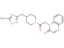 1-(2-{4-[(5-methyl-1,2,4-oxadiazol-3-yl)methyl]piperidin-1-yl}-2-oxoethyl)quinoxalin-2(1H)-one