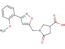 1-{[3-(2-methoxyphenyl)isoxazol-5-yl]methyl}-5-oxopyrrolidine-3-carboxylic acid