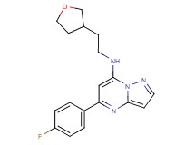 5-(4-fluorophenyl)-N-[2-(tetrahydro-3-furanyl)ethyl]pyrazolo[1,5-a]pyrimidin-7-amine