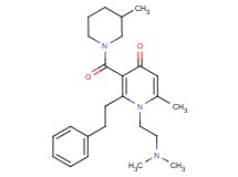 1-[2-(dimethylamino)ethyl]-6-methyl-3-[(3-methyl-1-piperidinyl)carbonyl]-2-(2-phenylethyl)-4(1H)-pyridinone