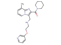 N-{[8-methyl-2-(1-piperidinylcarbonyl)imidazo[1,2-a]pyridin-3-yl]methyl}-2-(3-pyridinyloxy)ethanamine