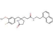3-[2-(4-fluoro-3-methoxybenzyl)-5-oxo-2-pyrrolidinyl]-N-[2-(1-naphthyl)ethyl]propanamide