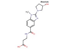 N-({2-[(3S)-3-hydroxy-1-pyrrolidinyl]-1-methyl-1H-benzimidazol-5-yl}carbonyl)-beta-alanine