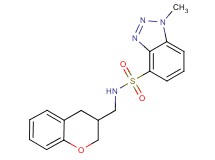 N-(3,4-dihydro-2H-chromen-3-ylmethyl)-1-methyl-1H-1,2,3-benzotriazole-4-sulfonamide