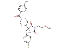 5-(4-fluorobenzyl)-3-(2-methoxyethyl)-5-[1-(4-methylbenzoyl)-4-piperidinyl]-2,4-imidazolidinedione