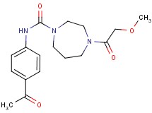 N-(4-acetylphenyl)-4-(methoxyacetyl)-1,4-diazepane-1-carboxamide