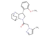 (3R*,3aR*,7aR*)-3-(2-methoxyphenyl)-1-[(5-methyl-1H-pyrazol-1-yl)acetyl]octahydro-4,7-ethanopyrrolo[3,2-b]pyridine