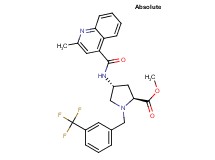 methyl (4R)-4-{[(2-methyl-4-quinolinyl)carbonyl]amino}-1-[3-(trifluoromethyl)benzyl]-L-prolinate