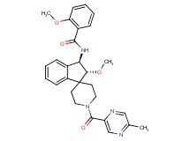 2-methoxy-N-{(2R*,3R*)-2-methoxy-1'-[(5-methyl-2-pyrazinyl)carbonyl]-2,3-dihydrospiro[indene-1,4'-piperidin]-3-yl}benzamide