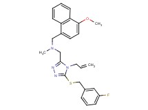 ({4-allyl-5-[(3-fluorobenzyl)thio]-4H-1,2,4-triazol-3-yl}methyl)[(4-methoxy-1-naphthyl)methyl]methylamine