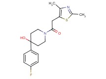 1-[(2,4-dimethyl-1,3-thiazol-5-yl)acetyl]-4-(4-fluorophenyl)piperidin-4-ol