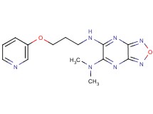 N,N-dimethyl-N'-[3-(3-pyridinyloxy)propyl][1,2,5]oxadiazolo[3,4-b]pyrazine-5,6-diamine