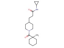 N-cyclopropyl-3-{1-[(1-methylcyclohexyl)carbonyl]-4-piperidinyl}propanamide
