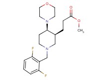 methyl 3-[(3S*,4R*)-1-(2,6-difluorobenzyl)-4-(4-morpholinyl)-3-piperidinyl]propanoate