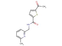 5-acetyl-N-[(6-methyl-2-pyridinyl)methyl]-2-thiophenecarboxamide trifluoroacetate
