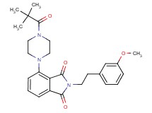 4-[4-(2,2-dimethylpropanoyl)-1-piperazinyl]-2-[2-(3-methoxyphenyl)ethyl]-1H-isoindole-1,3(2H)-dione
