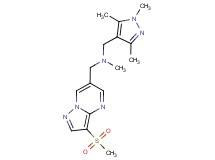 N-methyl-1-[3-(methylsulfonyl)pyrazolo[1,5-a]pyrimidin-6-yl]-N-[(1,3,5-trimethyl-1H-pyrazol-4-yl)methyl]methanamine