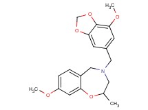 8-methoxy-4-[(7-methoxy-1,3-benzodioxol-5-yl)methyl]-2-methyl-2,3,4,5-tetrahydro-1,4-benzoxazepine