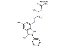 (2S)-2-(acetylamino)-N-[(3,5-dimethyl-2-phenyl-1H-indol-7-yl)methyl]propanamide