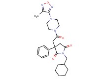1-(cyclohexylmethyl)-3-{2-[4-(4-methyl-1,2,5-oxadiazol-3-yl)-1-piperazinyl]-2-oxoethyl}-3-phenyl-2,5-pyrrolidinedione
