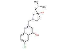 6-chloro-2-({3-[(dimethylamino)methyl]-3-hydroxy-1-pyrrolidinyl}methyl)-4-quinolinol