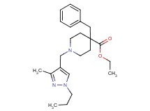 ethyl 4-benzyl-1-[(3-methyl-1-propyl-1H-pyrazol-4-yl)methyl]-4-piperidinecarboxylate