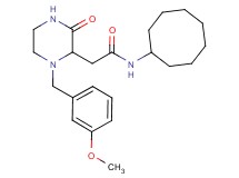 N-cyclooctyl-2-[1-(3-methoxybenzyl)-3-oxo-2-piperazinyl]acetamide