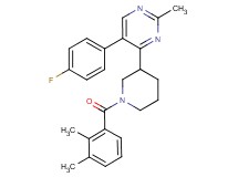4-[1-(2,3-dimethylbenzoyl)-3-piperidinyl]-5-(4-fluorophenyl)-2-methylpyrimidine