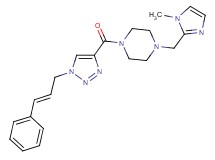 1-[(1-methyl-1H-imidazol-2-yl)methyl]-4-({1-[(2E)-3-phenyl-2-propen-1-yl]-1H-1,2,3-triazol-4-yl}carbonyl)piperazine