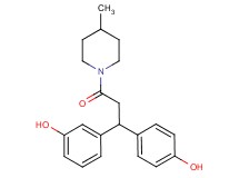 3-[1-(4-hydroxyphenyl)-3-(4-methyl-1-piperidinyl)-3-oxopropyl]phenol